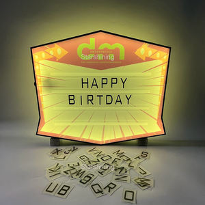 बार पार्टी की आपूर्ति लोगो ऐक्रेलिक रिचार्जेबल rgb फ्लैश द्वारा हस्ताक्षर पत्र बोर्ड विवाह व्यापार कार्यक्रम प्रदर्शन रैक - Product Image 3