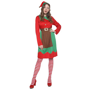 Costumes d'elfe <span class=keywords><strong>de</strong></span> <span class=keywords><strong>Noël</strong></span> festifs pour garçons filles et ensembles parent-enfant Costumes <span class=keywords><strong>de</strong></span> performance pour enfants d'elfe vert - Product Image 6