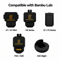 Sarung Silikon Hotend Universal untuk Printer 3D, Penutup Blok Panas, Selubung Termal, Bambu Lab, Creality, Anycubic, Elegoo, Prusa, Snapmaker