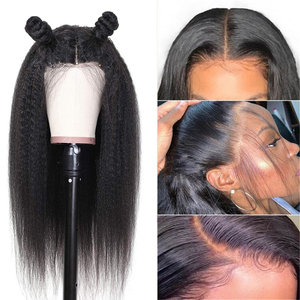 Perruque en dentelle transparente 13x4 en cheveux humains, livraison gratuite, vente en gros, blonde naturelle, sans colle, avec bande de maintien pour femmes noires - Product Image 2