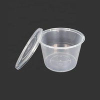 Boîte à lunch jetable 18384, transparente, en PP de qualité alimentaire, récipient de stockage alimentaire en plastique pour micro-ondes