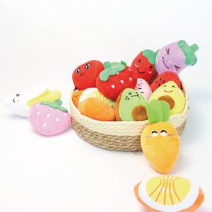 Juguete de Peluche para Perro, Juguetes Chirriantes para Perro, Peluche de Pizza, Hamburguesa, Filete, Helado y Papas Fritas - Product Image 6