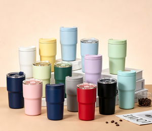 Klassischer Heiß-Kalt Edelstahl 12 oz Doppelwandiger Vakuumisolierter Reise-Kaffeebecher Passend für Getränkehalter - Product Image 1