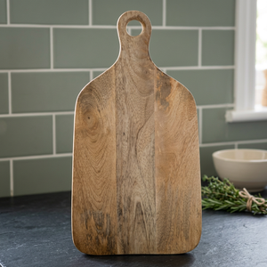 Tabla de Cortar de Madera Rectangular con Asa, Acabado Natural - Product Image 3