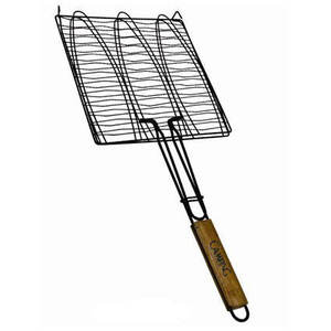 Хит продаж, профессиональная корзина <span class=keywords><strong>для</strong></span> гриля, сетка, деревянная ручка, металлический инструмент <span class=keywords><strong>для</strong></span> гриля, инструмент <span class=keywords><strong>для</strong></span> барбекю - Product Image 4
