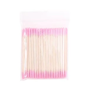Hisopos de madera con punta de algodón para limpieza de uñas, herramienta de manicura para detallar, corregir y quitar esmalte de uñas. - Product Image 6