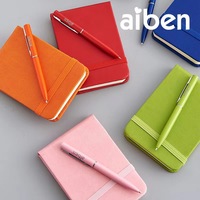 Carnet de notes compact Yunzhi YZ-42 A7, couverture rigide en cuir, 80 feuilles, reliure cousue, portable, idéal pour le bureau et les affaires