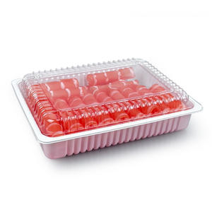 Scatole da esposizione personalizzate monouso trasparenti per animali domestici per uso alimentare e gelatina per imballaggio al dettaglio di carne fresca all'ingrosso - Product Image 4