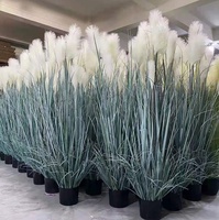 Terbaru dekorasi pernikahan bunga tanaman buatan 70.9 "Reed Bonsai Pot dekorasi panggung