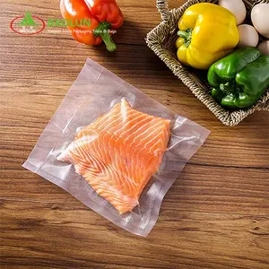 BPA Free Meat Packing Plastic Bags Transparent PA PE Meat Storage Bags PA PE Vacuum Food Bags For Meat