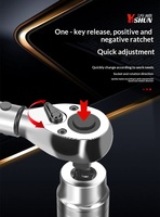 Clé dynamométrique à cliquet réglable de précision de qualité industrielle OEM, 1/2 pouce, 20-210 Nm, pour l'entretien mécanique