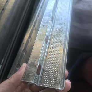 Profilés en acier de haute qualité pour plâtrage moderne, cornière en acier galvanisé de type L 25/30/32mm, angle mural métallique perforé - Product Image 6