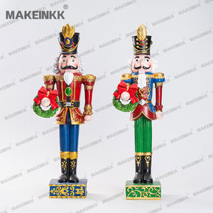 Adorno Navideño para Mesa, Regalo de Navidad, Aldea Navideña <span class=keywords><strong>3D</strong></span> Animada con Música e Iluminación, Bota y Cascanueces - Product Image 4