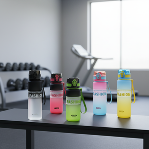 Seaygift 2025 Summer <strong>Frosted</strong> Eco-Friendly Juice Drink Plastic <strong>Cup</strong> Gradient Color Portable Rope Children Travel Mugs - Product Image 4