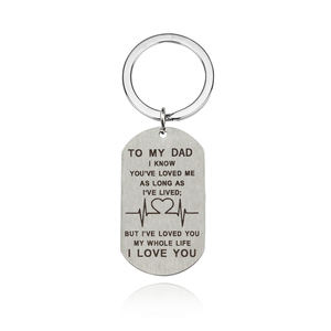 ถึงพ่อของฉันพวงกุญแจจี้พวงกุญแจของขวัญคริสต์มาสเครื่องประดับแฟชั่นพวงกุญแจรถสำหรับพ่อพ่อของขวัญวันเกิดจากลูกชายลูกสาว - Product Image 2