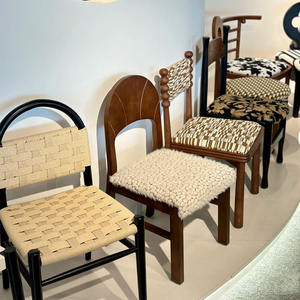 Colección de Sillas de Comedor de Madera de Fresno Blanco FAS de Estilo Vintage de Alta Gama, Diseño Retro Francés, Reposabrazos Personalizables, Silla de Restaurante - Product Image 2