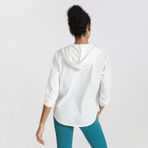 Chemises de protection solaire UPF 50 pour femmes, sweat-shirts à capuche à séchage rapide, manches longues, avec poches, pour la randonnée et les activités de plein air - Product Image 5
