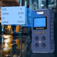 Détecteur de gaz portable 4-en-1 (EX, CO, H2S, O2, LEL) à alarme sonore et vibratoire, rechargeable, pour espaces confinés – Vente directe usine