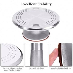 Hot Sales 7 Pieces Aluminium <b>Cake</b> Turntable Sets <b>Stand</b> Baking Tools Accessories - Product Image 3
