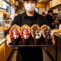 Fenêtre avec Lien Métal Personnalisé Sacs en Papier Kraft en Gros pour Pain Dessert Macaron Donuts Café Noix