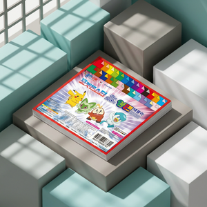 กระดาษพับโปเกมอนสองด้าน 50 สี 200 แผ่น 15x15 ซม. 12 ชิ้น/กล่อง งานฝีมือเด็กเกาหลี DIY ขายส่งจำนวนมาก - Product Image 1