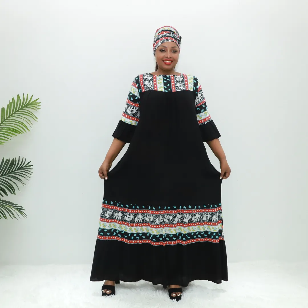 Africa dress bale of used saudi abaya BLC40777F Togo Fashion ethnic dress