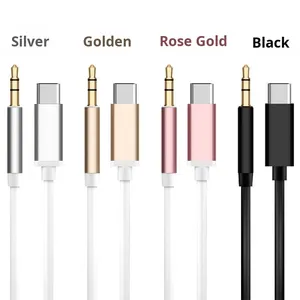 <span class=keywords><strong>Cable</strong></span> de Audio <span class=keywords><strong>tipo</strong></span> <span class=keywords><strong>C</strong></span> de cobre con chaqueta TPE adaptador de 3,5mm para <span class=keywords><strong>Samsung</strong></span> para altavoz de Audio de coche Conexión de decodificador DAC Digital - Product Image 2