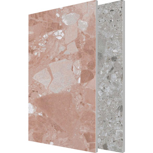 Piastrella per Camera da Letto 600x1200mm <span class=keywords><strong>in</strong></span> Gres Porcellanato Effetto Terrazzo Velluto Dorato, Grande Aggregato, Venatura <span class=keywords><strong>Marmo</strong></span>, Opaca, Antiscivolo e Resistente all'Usura - Product Image 1
