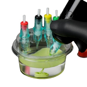 Kit de 20 Vasos de Limpieza para Agujas de Cartucho, Vasos para Limpiar Tatuajes, para Artistas del Tatuaje, Uso Profesional en Estudio - Product Image 1