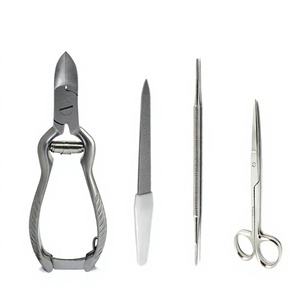 Factory Wholesale Stainless Steel 4 Pieces Professional Podiatry Tools <b>Set</b> Professional Chiropody Instrument Kit - Product Image 1