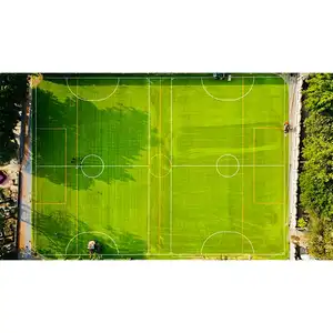 Gras Tapijt Voetbal 60Mm Gras Kunstvoetbal Fifa Kwaliteit Gecertificeerd Kunstgras