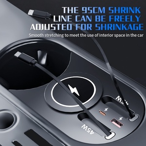 2021-2025 Car Modification Upgrade Car <b>Charger</b> Wireless Charging Wired Fast Charging Docking Station Suitable for Audi A3 - Product Image 5