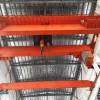 Pont roulant à double poutre de 20 tonnes, norme européenne, avec chariot à treuil électrique à réponse rapide pour usine