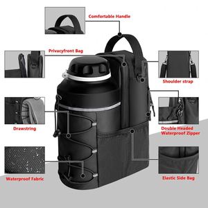 Wholesale Sports Workout Sling Bottle Holder <b>Pouch</b> Magnetic Gym Bag <b>Water</b> Bottle Bag With Shoulder Strap Sling Bag <b>Pouch</b> Sleeve - Product Image 6
