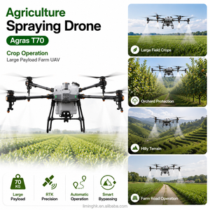 โดรนพ่นยาทางการเกษตร Agras T70 บรรทุกหนัก พร้อมระบบ RTK สำหรับการป้องกันพืชผลในไร่นา สวนผลไม้ และพื้นที่เพาะปลูก - Product Image 1