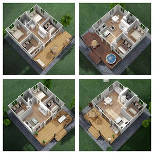 Casa prefabricada Modular de 20 pies personalizada, contenedor expandible de 3-4 dormitorios para Centro Comercial escolar, casa móvil de 2 pisos - Product Image 6