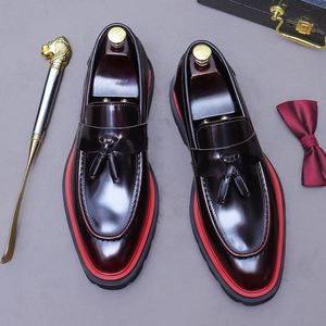 Zapatos Oxford Grises de Alta Gama con Diseño de Patchwork, Punta Cuadrada Pequeña, Transpirables, Ligeros, Antideslizantes, para Primavera/Verano, Zapatos de Vestir para Negocios - Product Image 4