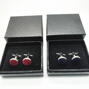 Collegamento del polsino personalizzato del tessuto all'ingrosso della fabbrica di alta qualità per i gemelli degli uomini delle donne - Product Image 6