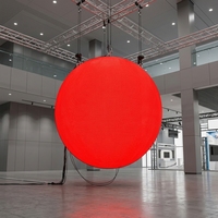 Écran LED Rond, Mur Vidéo Sphérique Pleine Couleur, Affichage Publicitaire Intérieur 0,5m 1,2m pour Salle d'Exposition, Magasin de Détail