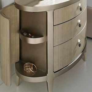 Comodino Moderno di Lusso in Rovere con Spazio Contenitivo, Realizzato a Mano in Legno Massello, Tavolino Intelligente per Camera da Letto, per Casa e Hotel: Il Sogno che Diventa Reale - Product Image 5