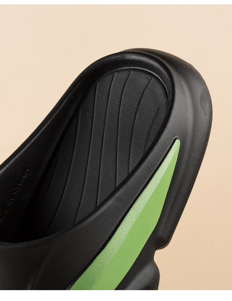 2023 Men's Sports Slippers EVA Thick Sole Home Non-slip Bath Slides Sandals Men Beach Shoes