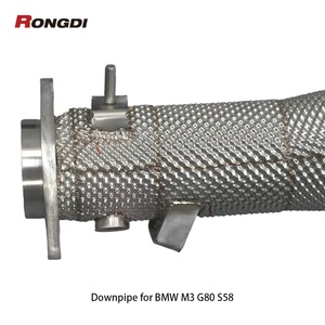 ท่อดาวน์ไปป์สแตนเลส 304 สำหรับ BMW M3 G80 M4 G82 S58 3.0t ปี 2021-2024 จากโรงงานโดยตรง - Product Image 4