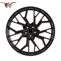Jantes en alliage forgé 17 18 19 20 21 pouces 5x112 Noir brillant Jantes en alliage d'aluminium pour voiture de tourisme Audi RS5 RS7 RS6 R8