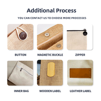 Sac fourre-tout en toile de jute naturelle personnalisé en gros, logo personnalisé, pas cher, pour la promotion, cadeau de mariage