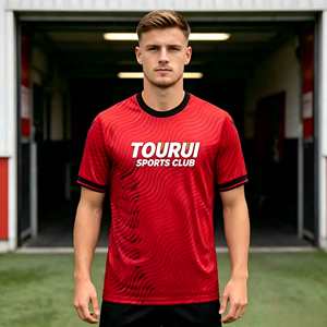 Camiseta <span class=keywords><strong>de</strong></span> Fútbol Masculina <span class=keywords><strong>de</strong></span> Albania 2026, 100% Poliéster, Transpirable y <span class=keywords><strong>de</strong></span> Secado Rápido - Product Image 1