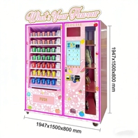 Distributeur automatique intelligent de cosmétiques et de produits de beauté avec écran tactile, pour la vente de cils, de perruques, de vernis à ongles et de coffrets cadeaux