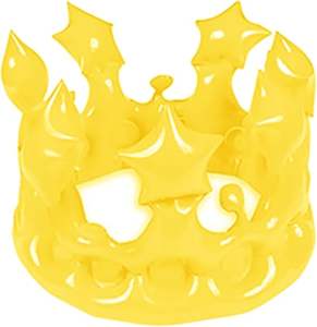 มงกุฎเป่าลมทำจากพีวีซีสีชมพูอุปกรณ์ตกแต่งงานปาร์ตี้และเครื่องแต่งกายสำหรับฉลองวันเกิด - Product Image 5