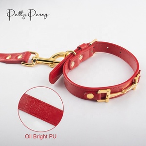 Collar de perro de cuero suave y duradero fuerte impermeable elegante collar de perro para niña diseñador - Product Image 1