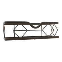 HOMEDEC Étagère d'angle murale moderne en fer pour cuisine et salle de bain, porte-savon, rangement facile sans perçage