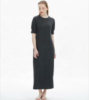 Chemise de nuit d'été sexy à manches courtes brodée sur mesure pour femmes, grandes tailles